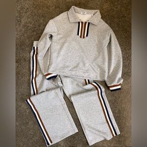 Women’s Gray Set with Stripes